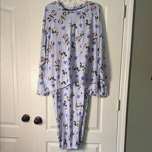 Disney Kids Pajama Set - Light Purple with Mickey and Minnie Size 3X